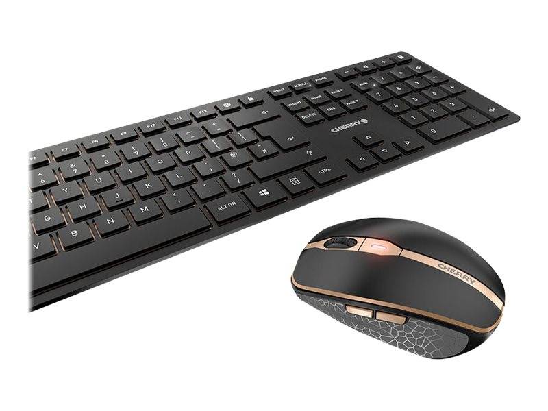 CHERRY DW 9100 SLIM tastiera Mouse incluso Universale RF senza fili + Bluetooth Nordic Nero-2