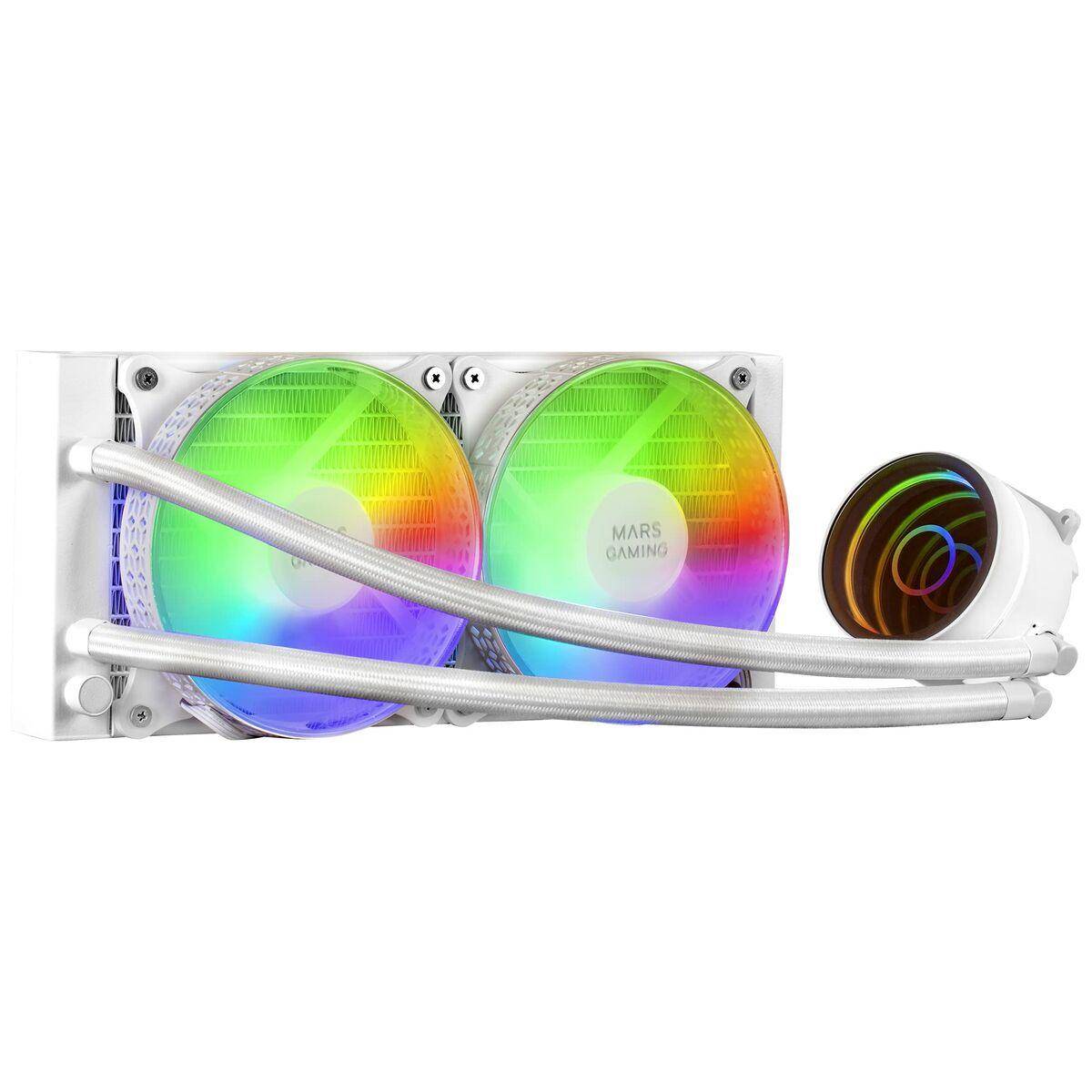 KIT WATERCOOLING AIO MARS GAMING ML-ONE RGB - 240MM (BLANC)-0