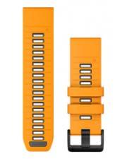 Garmin QuickFit-Armband 26 mm Silikon Spark Orange/Graphit (010-13393-01)-0