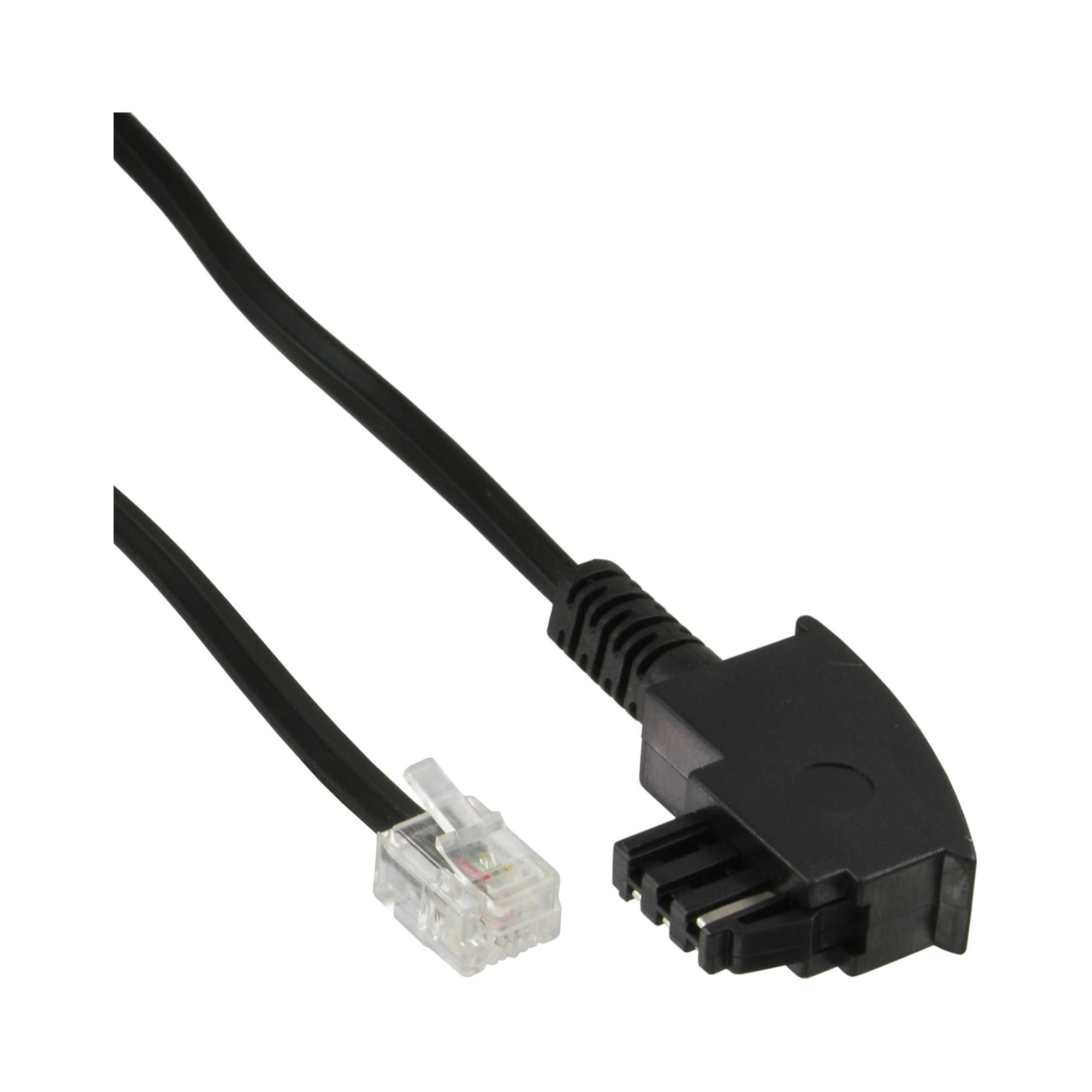 InLine TAE-F Kabel - für Telekom/Siemens-Geräte - TAE-F ST an RJ11 ST - 1m-0
