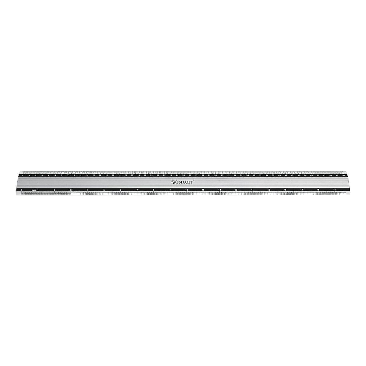 Righelli WESTCOTT Righello Westcott in alluminio, 50 cm 50 cm argento-1