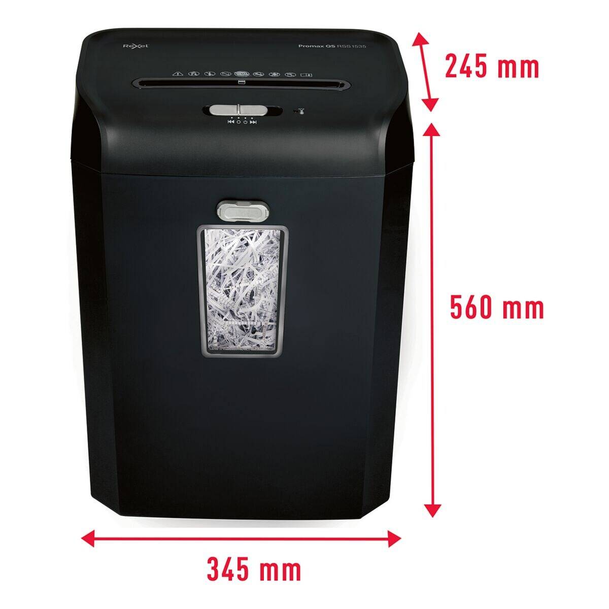 Rexel ProMax QS RSS1535 distruggi documenti Taglio a striscia 58 dB 22 cm Nero-1