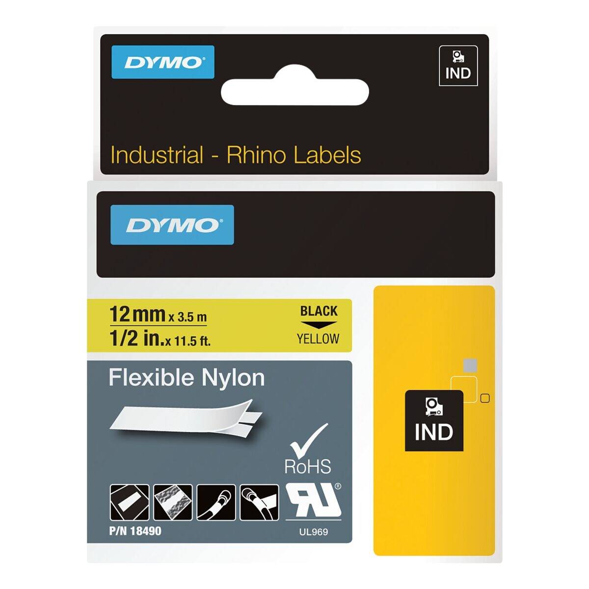 NASTRO DA 12MMX3.5M NYLON N/G-0