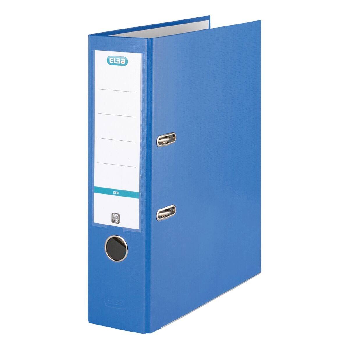 ELBA Ordner smart, PP-kasch., m.Griffloch, A4, 80mm, 28,5x31,8cm, hellblau 1 Stück (100202149)