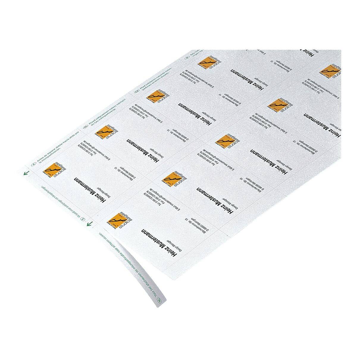Sigel Business Card DP939 - Visitenkarten - hochweiß - 85 x 55 mm - 200 g/m2 - 600 Karte(n) (60 Bogen x 10) (DP939)-3