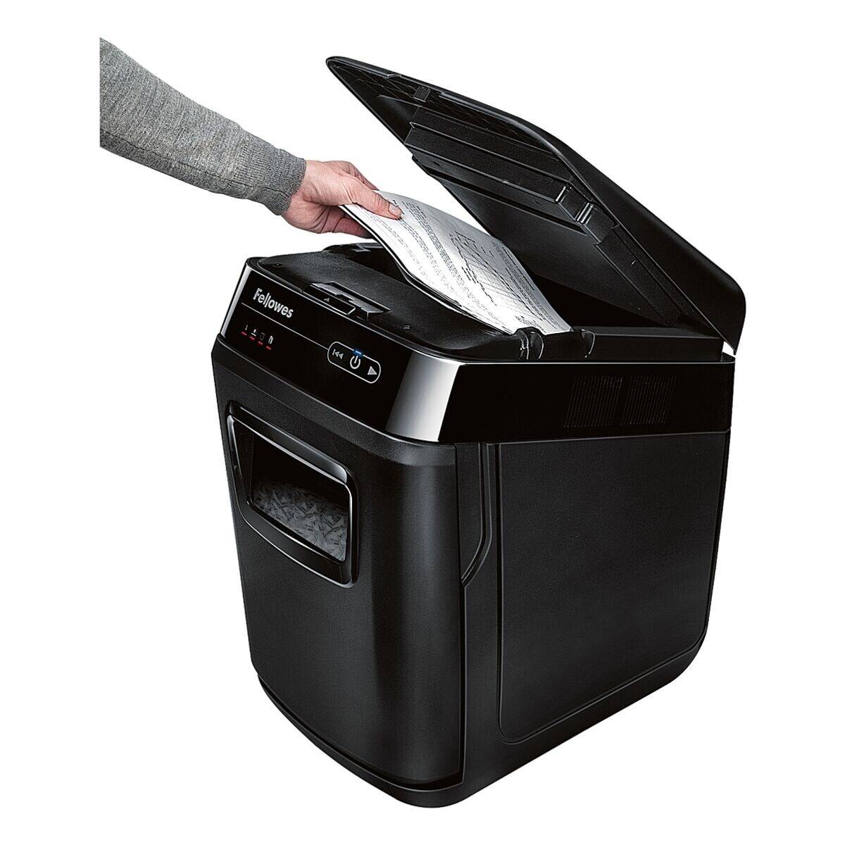 Fellowes automax 150c distruggidocumenti a frammento cestino 32 lt capacita` 150 fogli nero-2