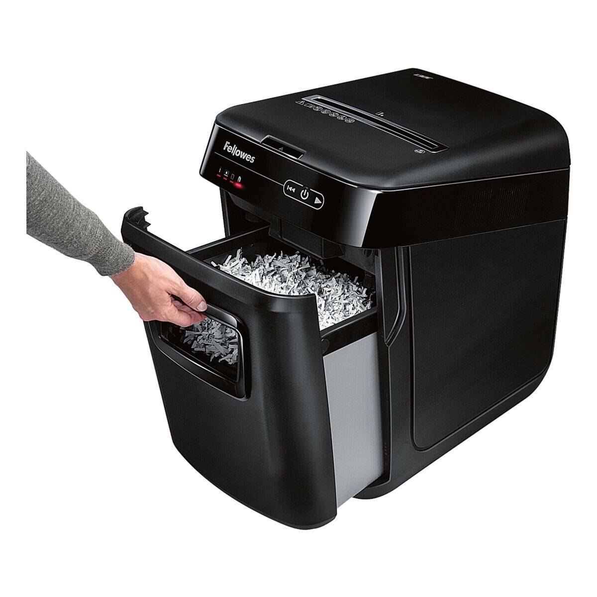 Fellowes automax 150c distruggidocumenti a frammento cestino 32 lt capacita` 150 fogli nero-4