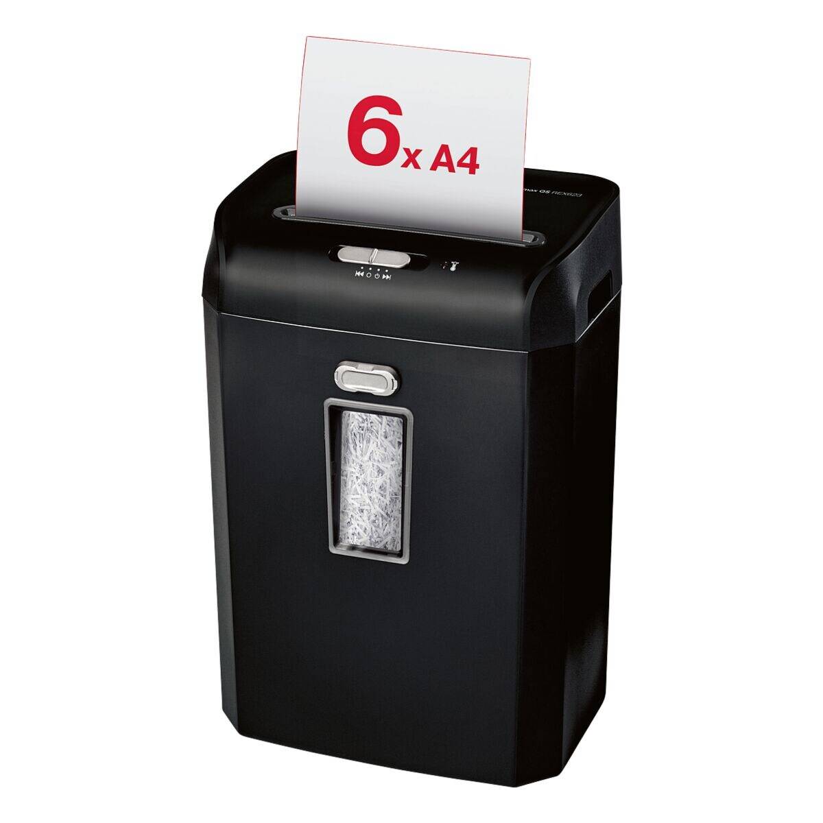 Rexel promax qs rex623 distruggidocumenti a frammento cestino 23 lt capacita` 6 fogli nero-2
