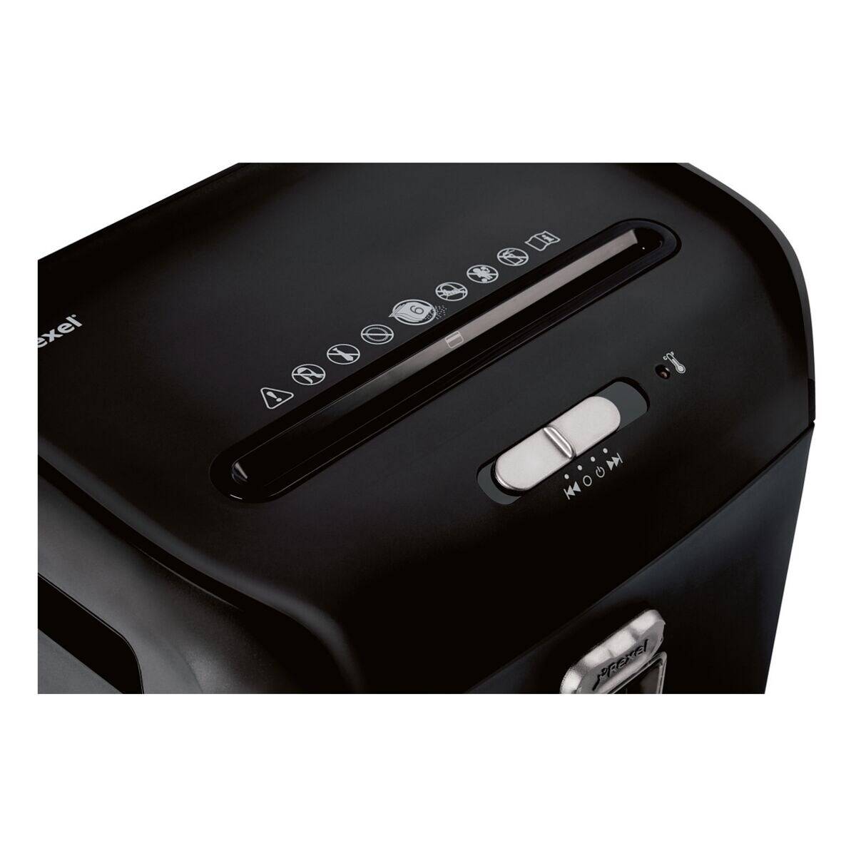 Rexel promax qs rex623 distruggidocumenti a frammento cestino 23 lt capacita` 6 fogli nero-3
