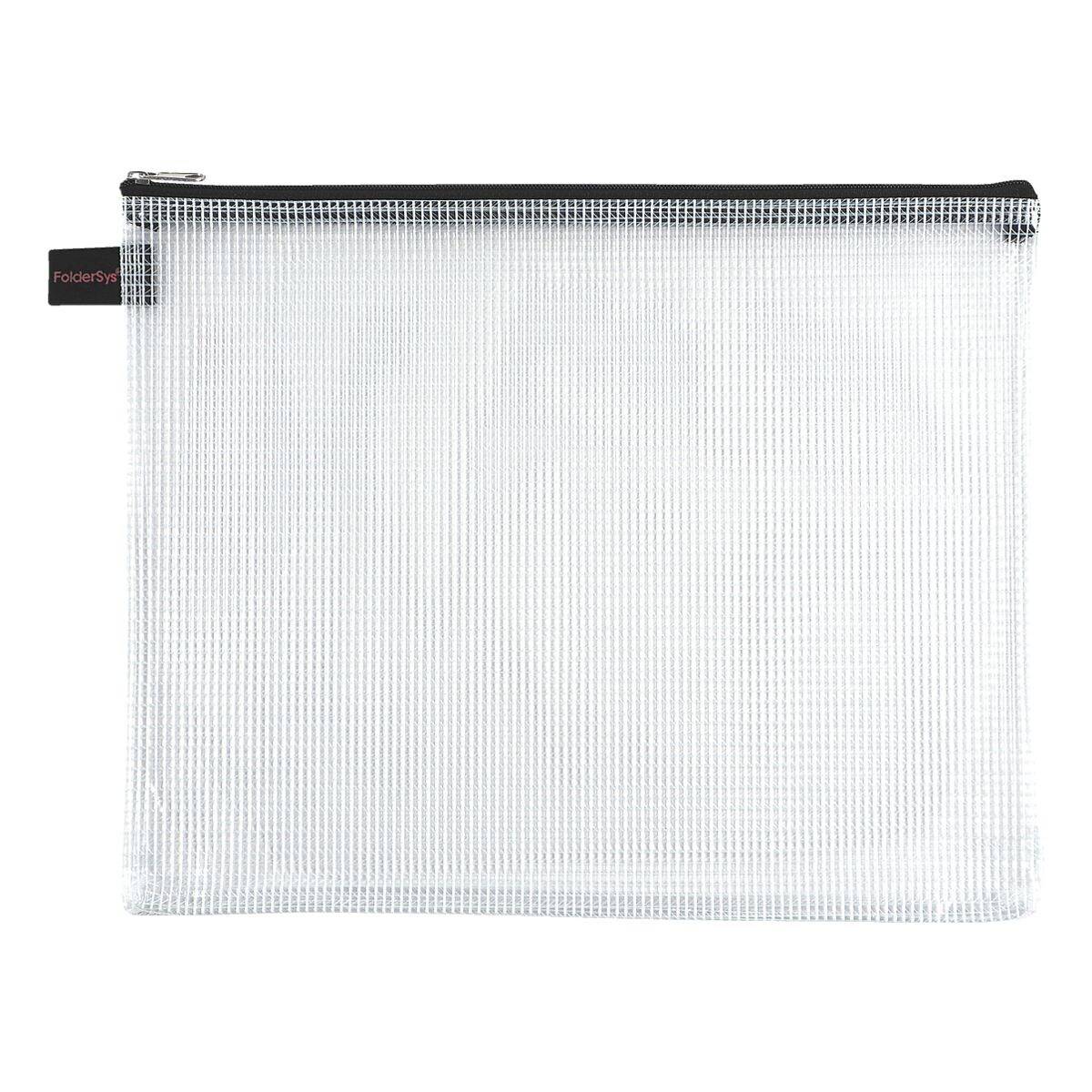 FolderSys Reißverschlussbeutel - transparent/schwarz-0