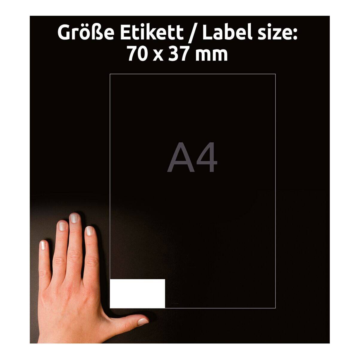 Etichette resistenti alle intemperie AVERY Zweckform 70,0 x 37,0 mm bianche-4