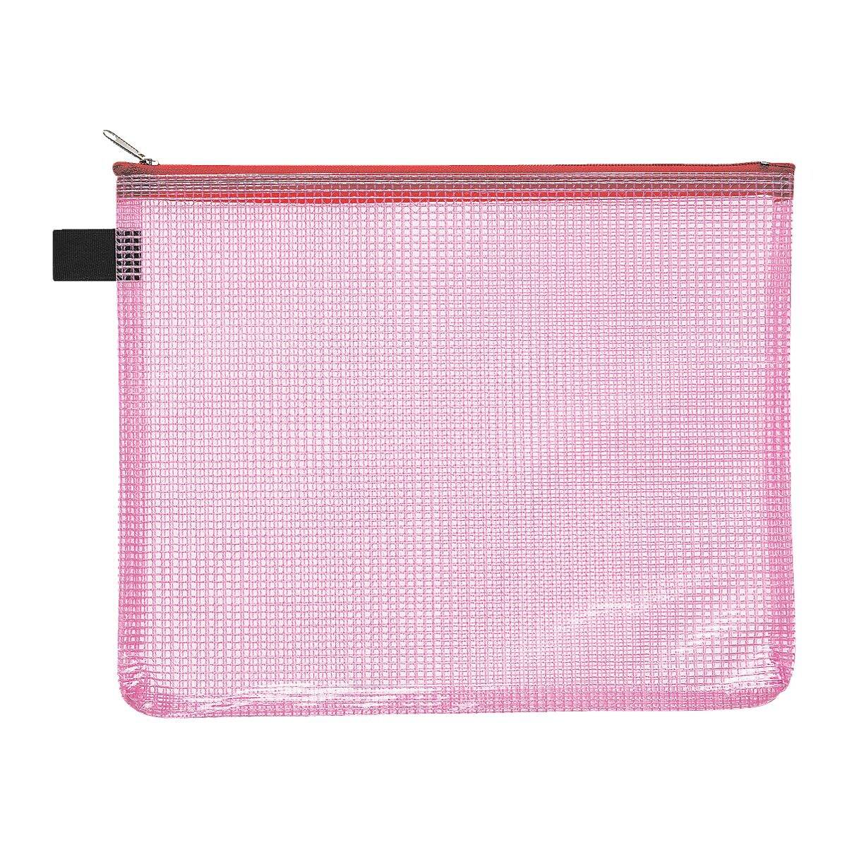 Borsa con cerniera FolderSys 24,4 cm x 19 cm rossa-0