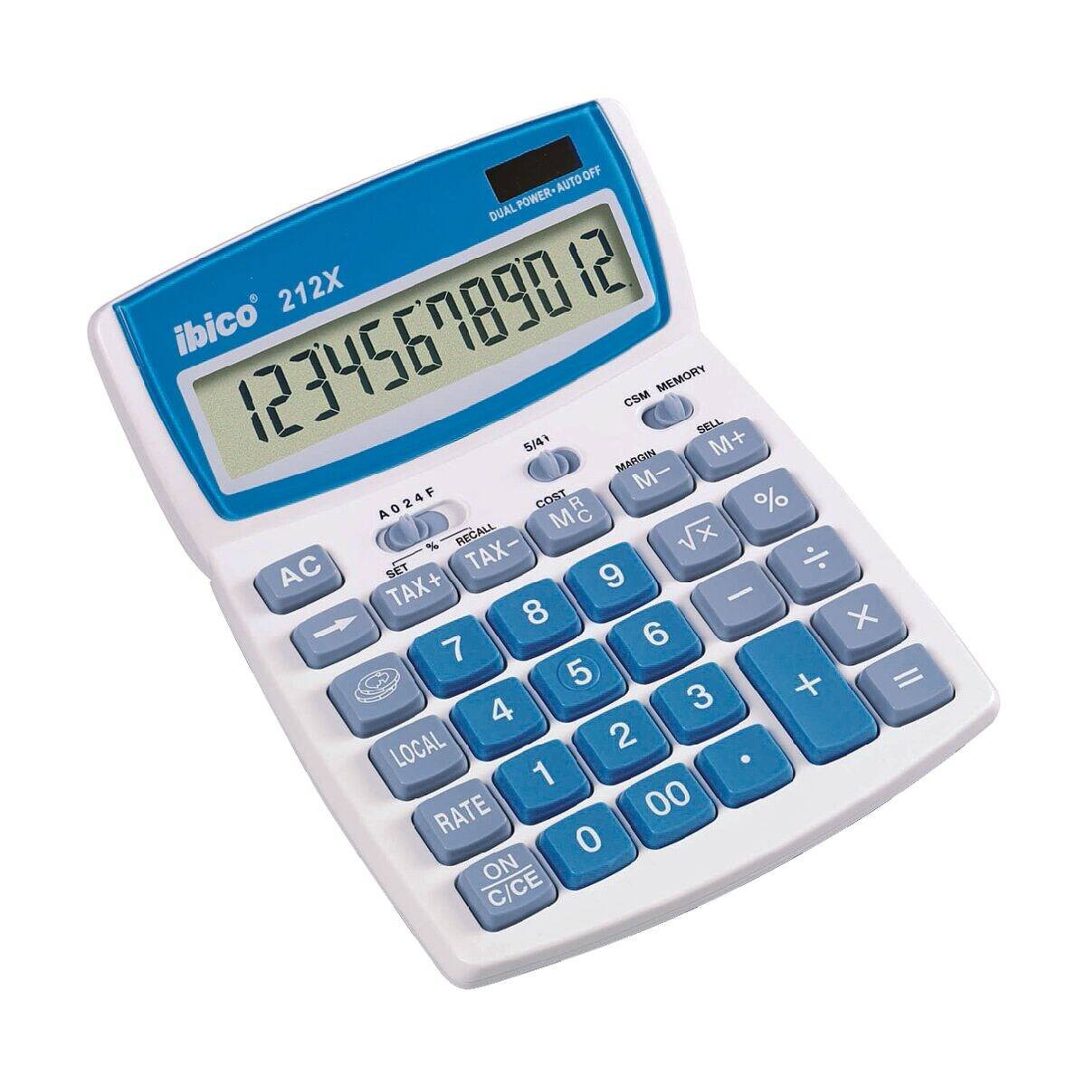 GBC 212X Calcolatrice da tavolo Bianco/Blu (L x A x P) 14 x 3.2 x 19 cm-2