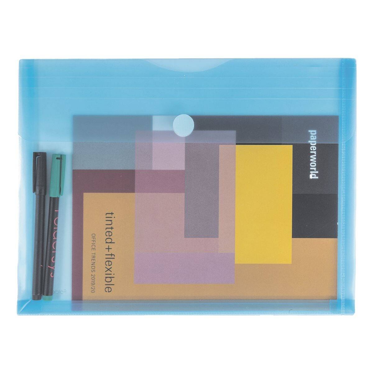 Tasche di documento cartelle di Din A4 trasparente liscio 0,20 mm - 10 pezzi-1