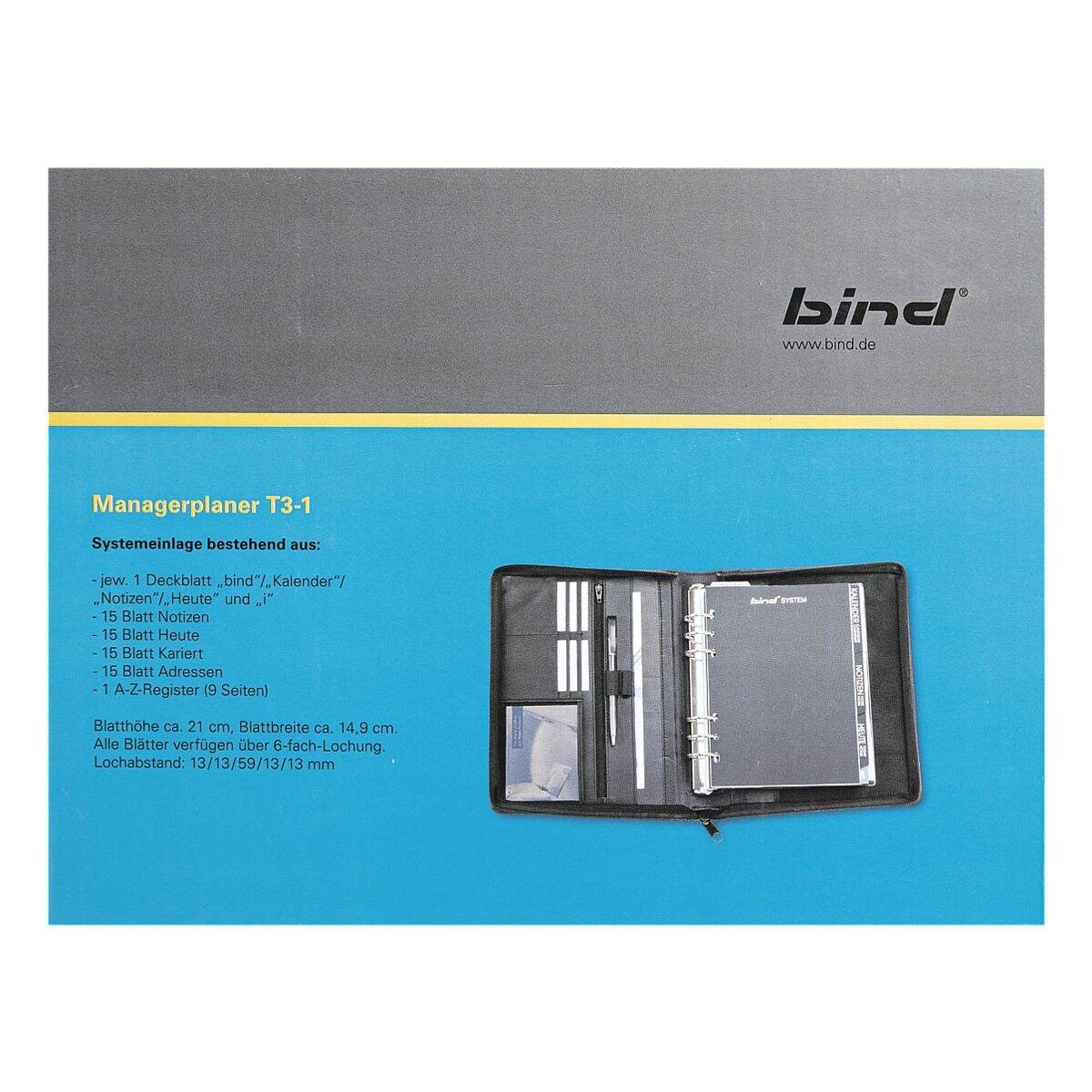 agenda appuntamenti bind Bind Systempl.A5 Sw Pelle Rv-3