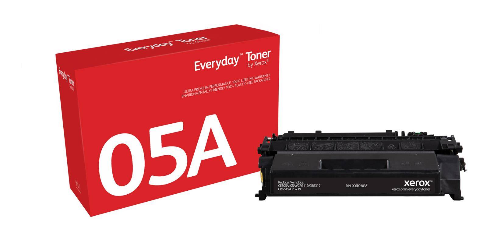 Everyday Toner ™ di Xerox Nero compatibile con HP 05A (CE505A), Capacità standard 006R03838-2
