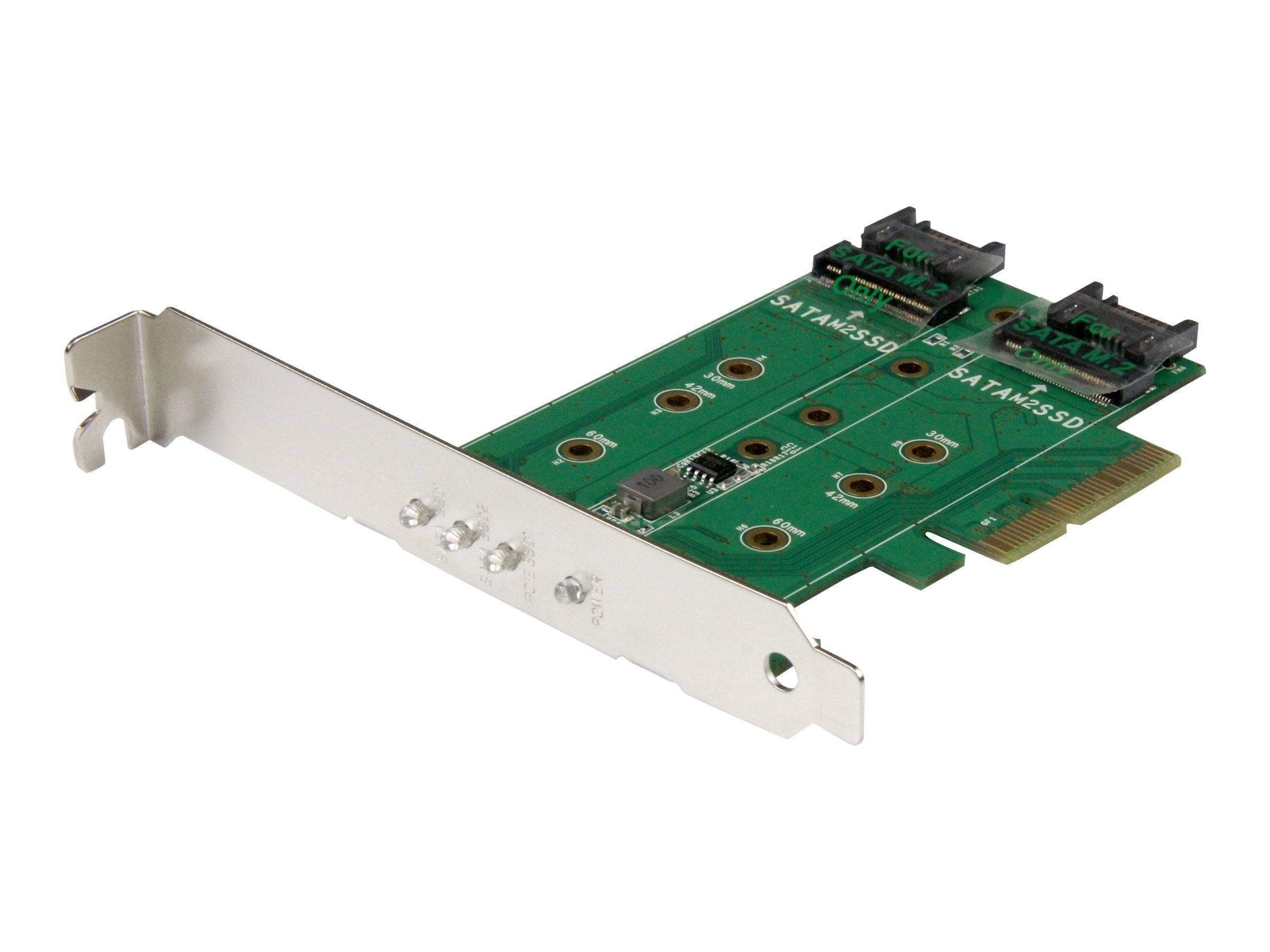 StarTech.com Adattatore SSD M.2 NGFF a 3 porte - 1x M.2 PCIe ( NVMe) , 2x M.2 SATA III M.2 - PCIe 3.0 PEXM2SAT32N1-0