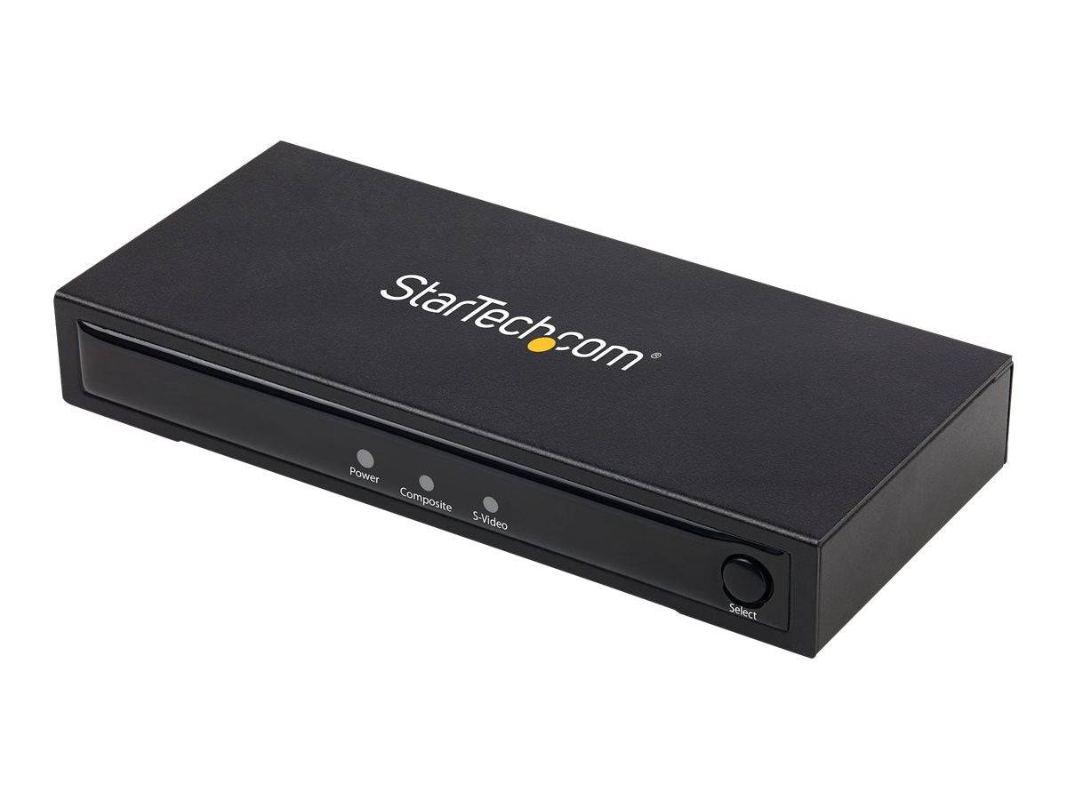 StarTech.com Convertitore Adattatore Vídeo Composito o S-Vídeo a HDMI con Audio - 720p - NTSC e PAL-0