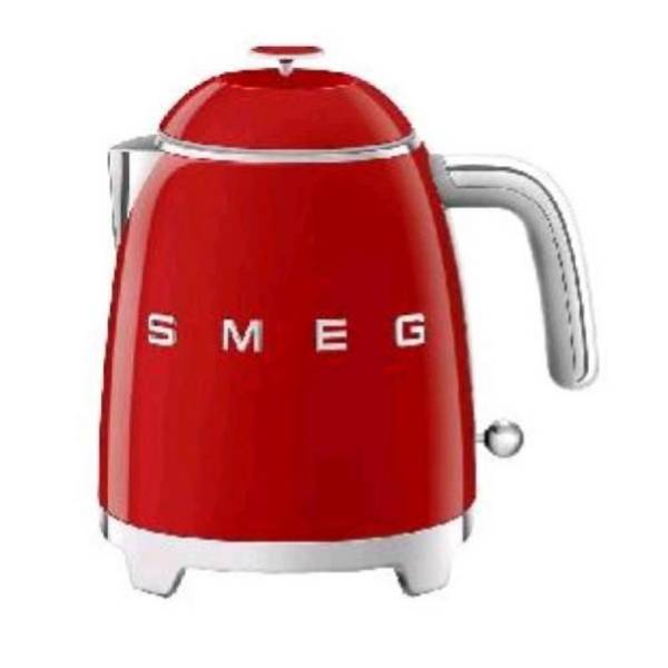 Smeg klf05rdeu bollitore elettrico 1400w 0.8 lt filtro in accaio autospegnimento rosso