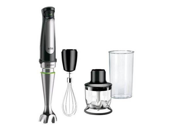 Braun MQ 7025X 0,6 L Frullatore ad immersione 1000 W Nero, Acciaio inossidabile