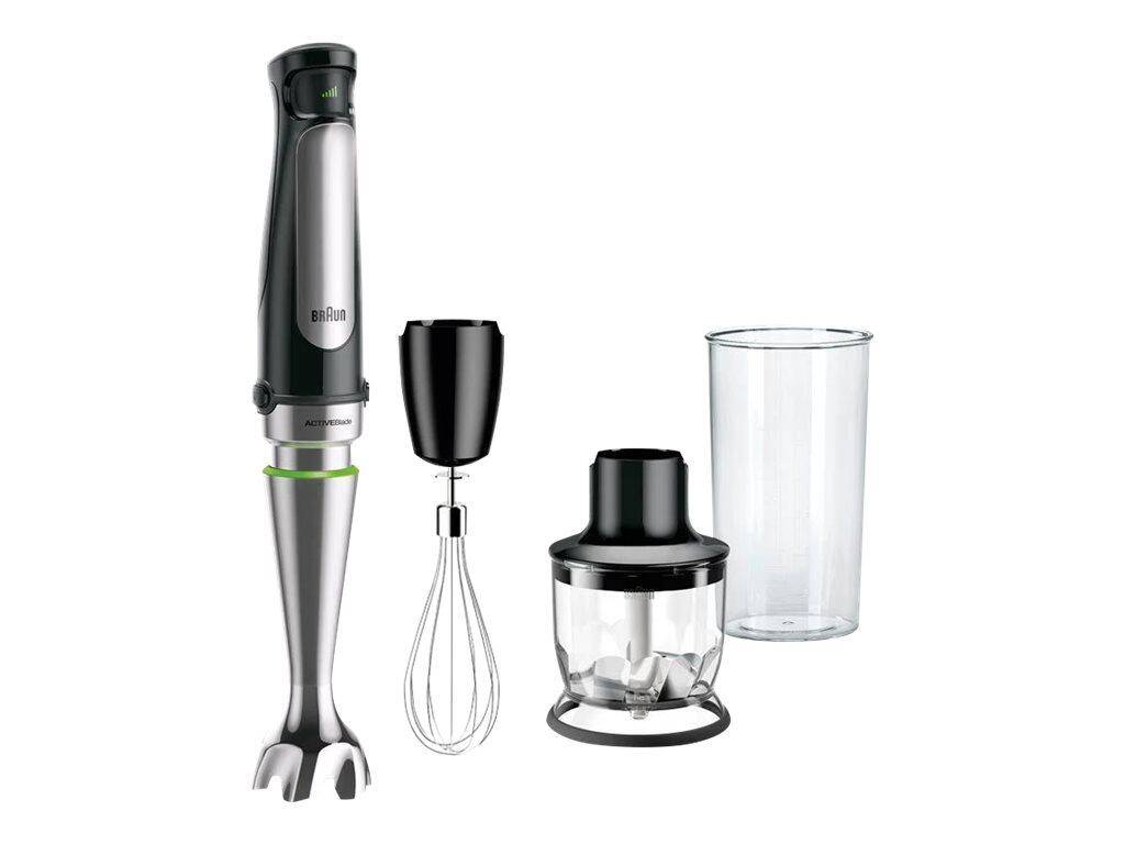 Braun MQ 7025X 0,6 L Frullatore ad immersione 1000 W Nero, Acciaio inossidabile-0