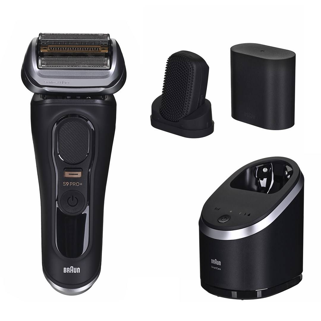 Braun Series 9 Pro+ 9590cc Wet & Dry Rasoio Trimmer Nero-0
