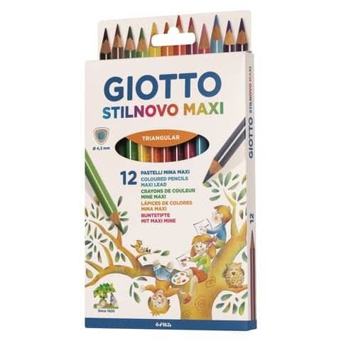 Giotto F225900 pastello colorato Colori assortiti 12 pz-0