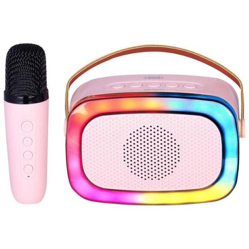 Trevi XR 8A01 MINIPARTY Altoparlante Karaoke + Bluetooth Rosa-0
