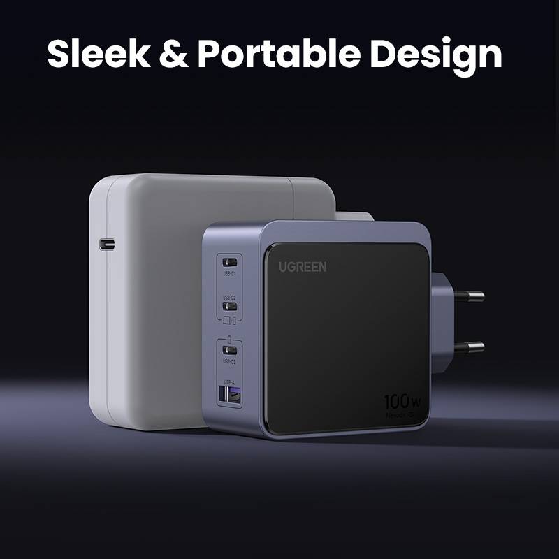 Ugreen Nexode S 100W 4-Port GaN Fast Charger EU gray (35043)-4