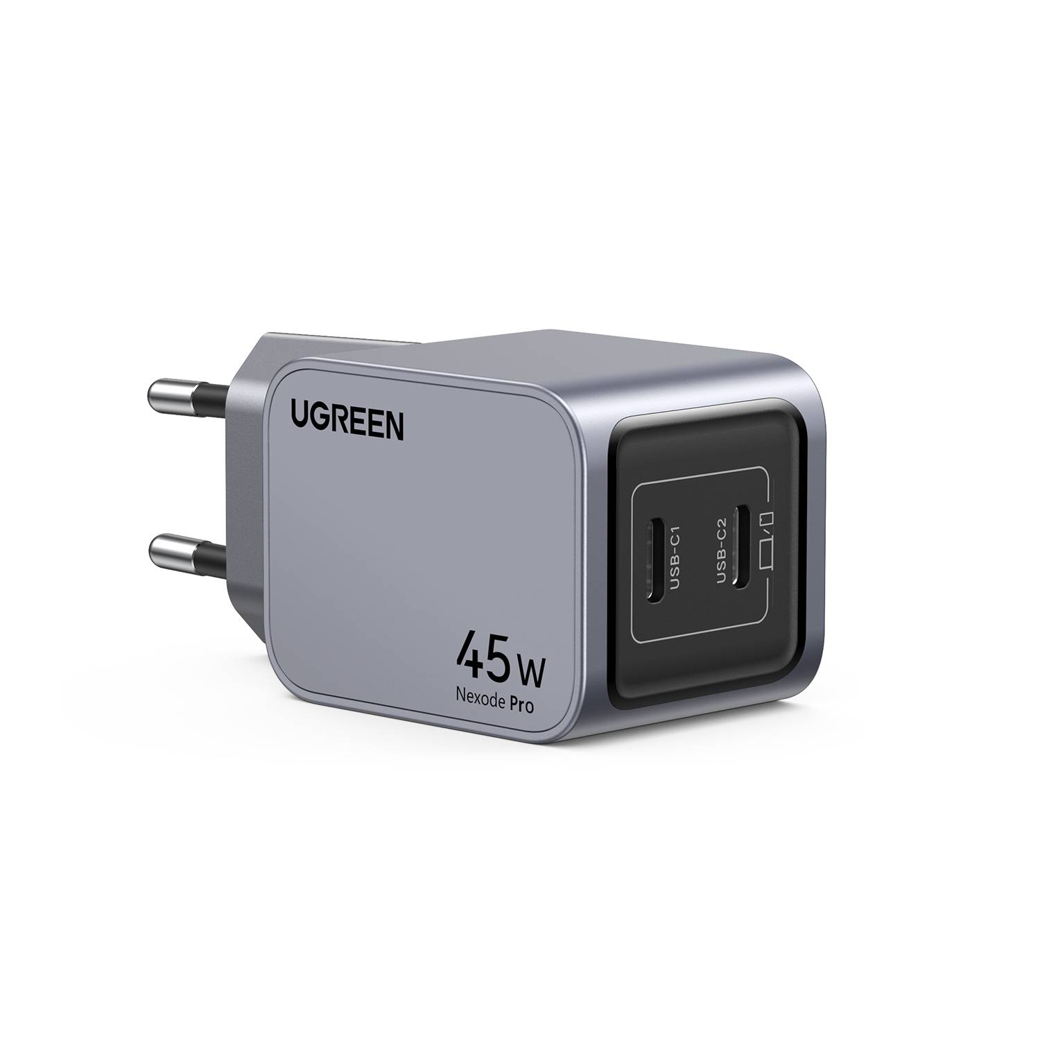 UGREEN Nexode Pro 45W Dual USB-C GaN Fast Charger EU gray (35008)-1