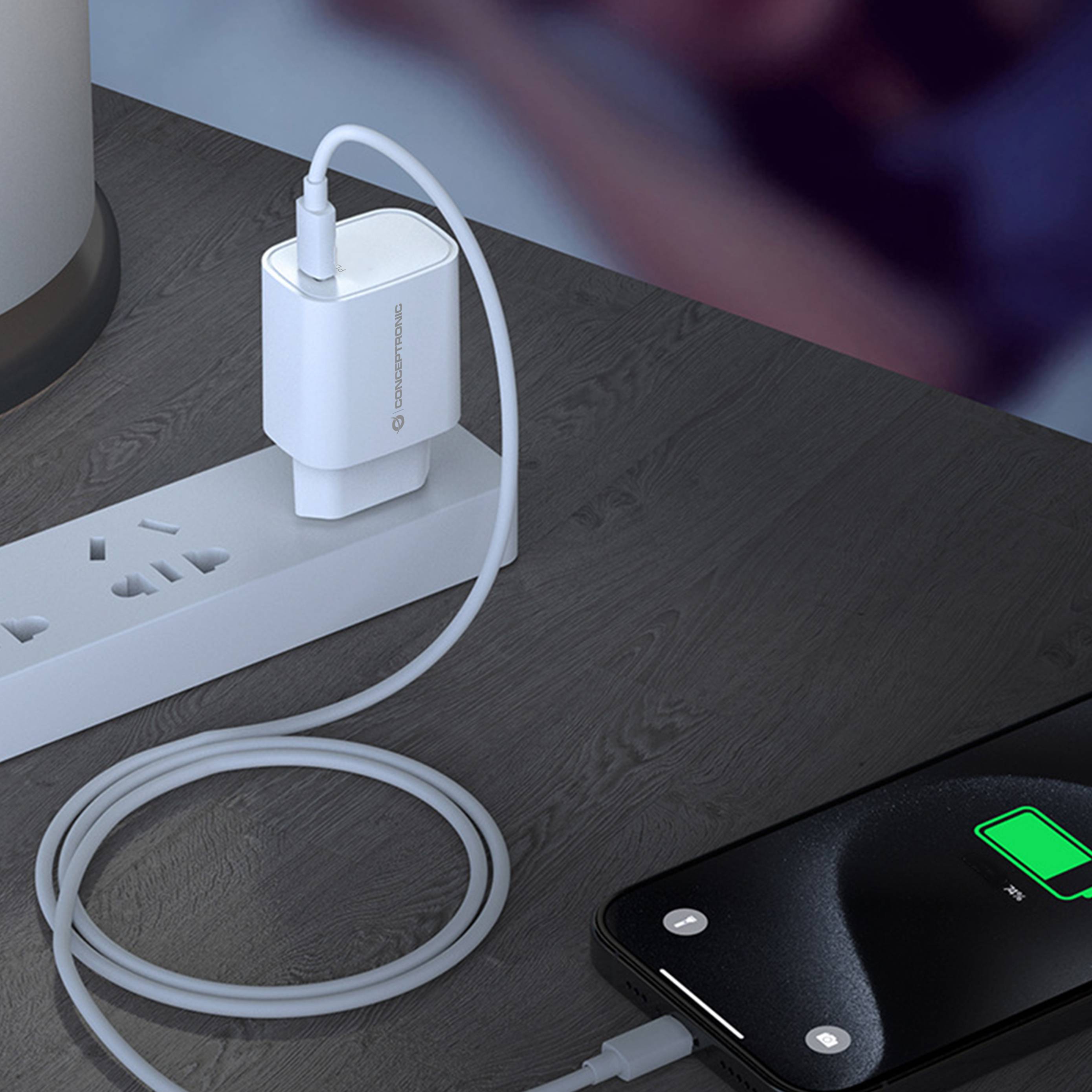 Conceptronic Ladegerät 1Port 20W 1xUSB-C Desk PD ws (ALTHEA14W)-3