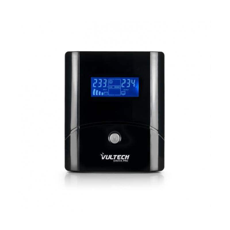 Vultech UPS1050VA-PRO Gruppo di Continuita' a Linea Interattiva 1,05 kVA 560 W 2 Prese AC Nero-0