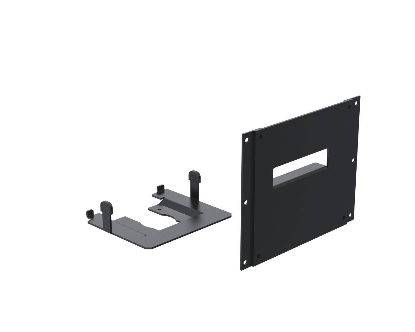 Kiosk integrated printer - cover + printer plate for - Star TSP143 W:206 -BLACK- - Warranty: 60M-0
