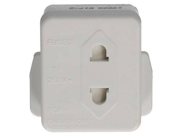 2-Power SAP0001A carica batterie (UK Mains To 2 Pin Shaver Adapter)
