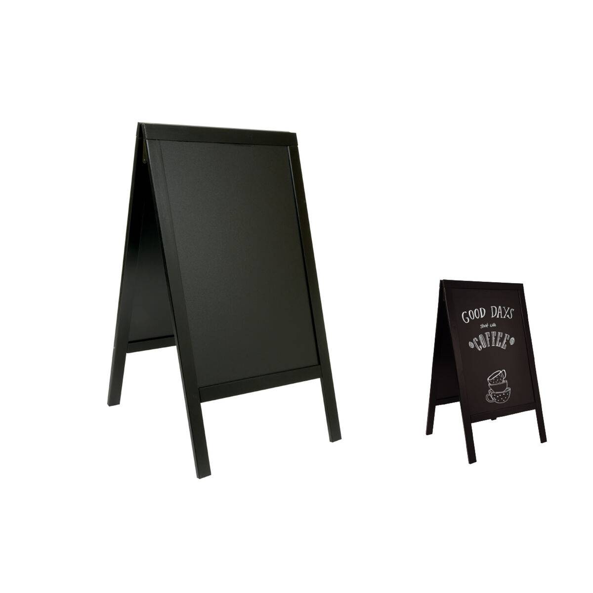 Lavagna Sandwich - cavalletto nero - 69x125 cm - Securit-1