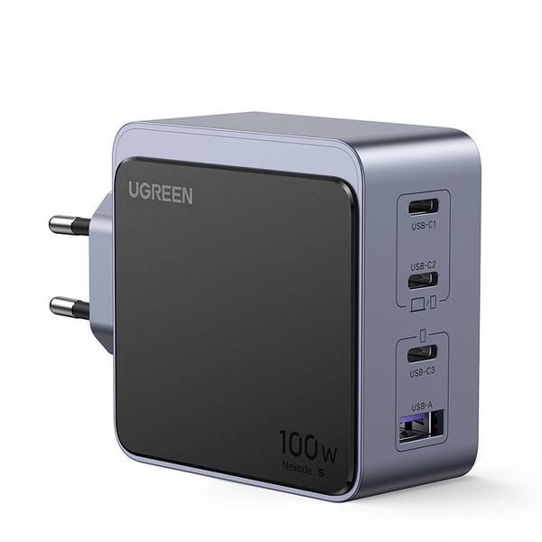 Ugreen Nexode S 100W 4-Port GaN Fast Charger EU gray (35043)