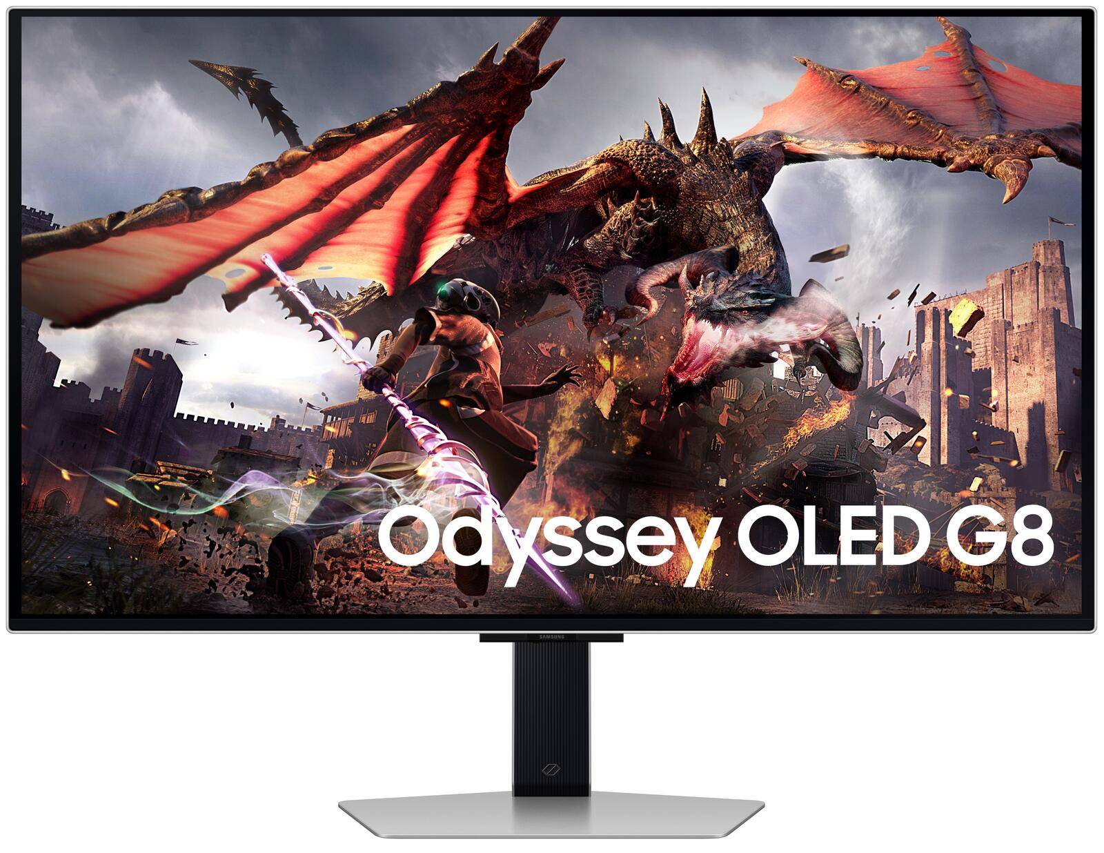 SAMSUNG Odyssey QD-OLED G80SD S32DG800SU, Gaming-Monitor 80 cm (32 Zoll), silber, UltraHD/4K, HDR, Fernbedienung, 240Hz-0