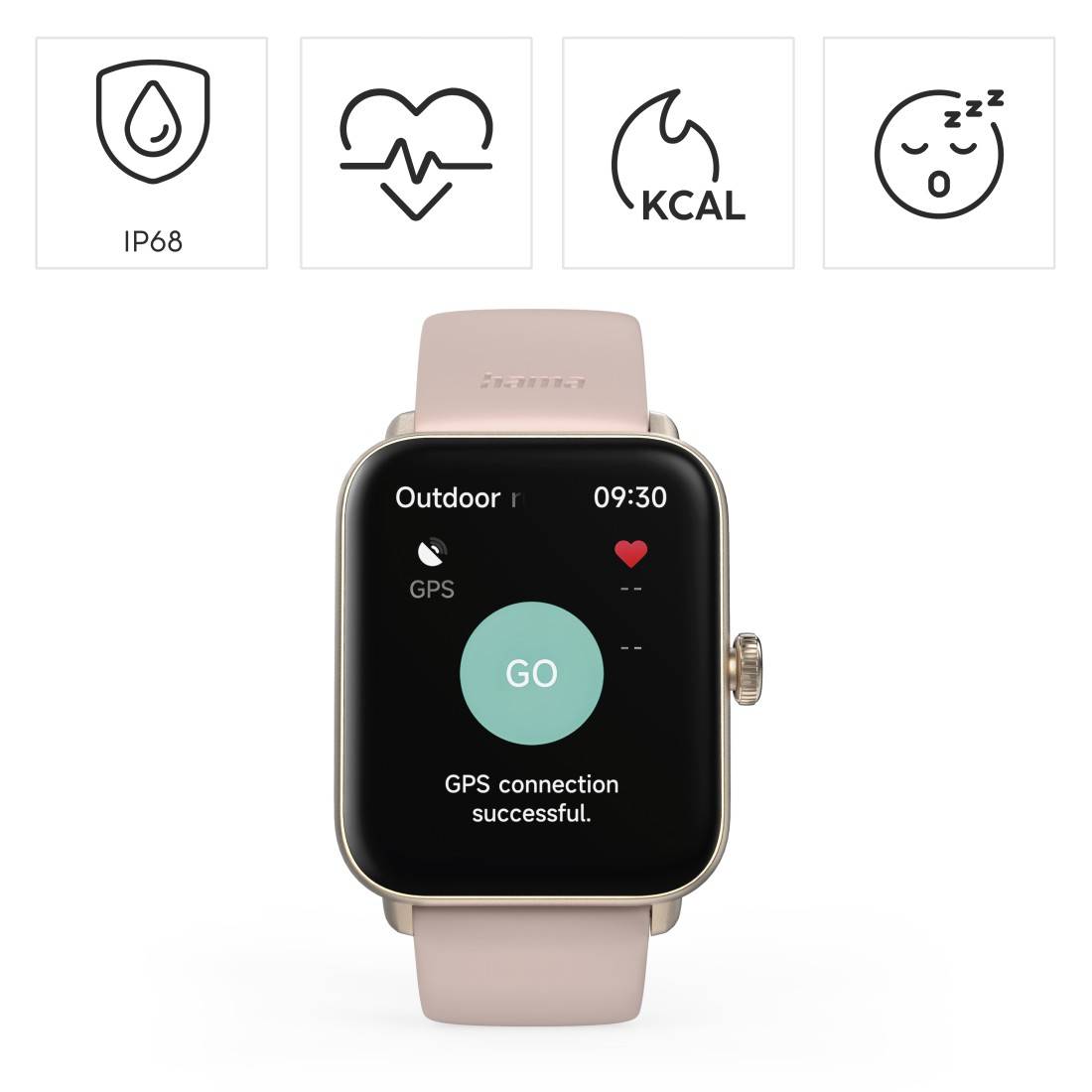 Hama 6010 Digitale Touch screen Rosa, Rose Gold (00178620)-1