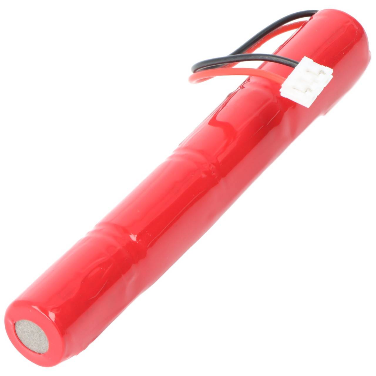 Batteria per luce di emergenza NiMH 4.8V 750mAh, dimensione 2/3AA, con cavo e spina JST EHR-03, dimensioni 115mm x 14mm-1