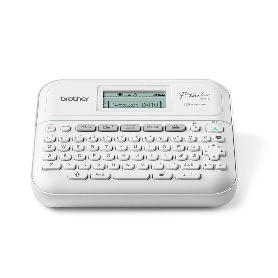 Brother Pt-D410 Stampante per eChette (CD) Trasferimento termico 180 x 180 dpi 20 mm/s Cablate Tze Qwerty-0