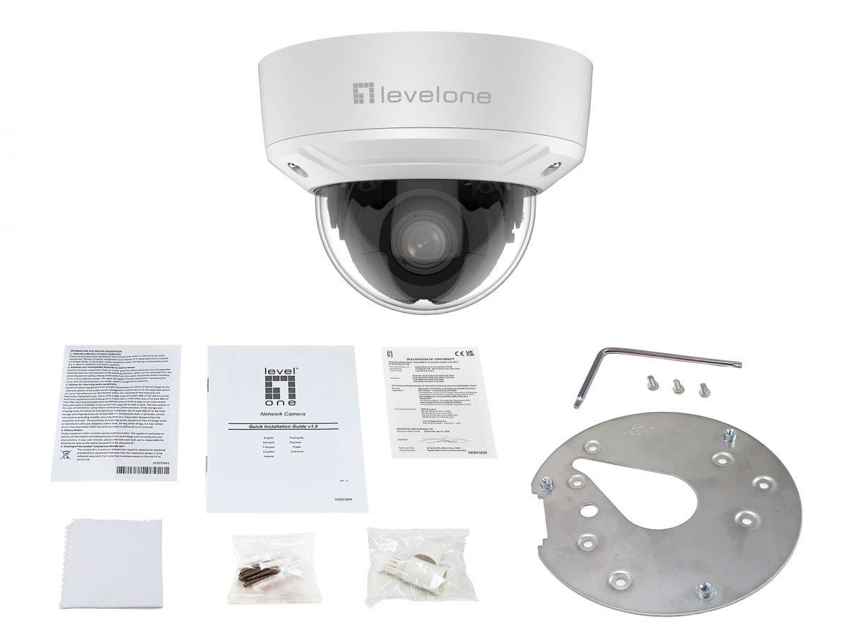 LevelOne FCS-3461 telecamera di sorveglianza Cupola Telecamera di sicurezza IP Interno e esterno 1920 x 1080 Pixel-2