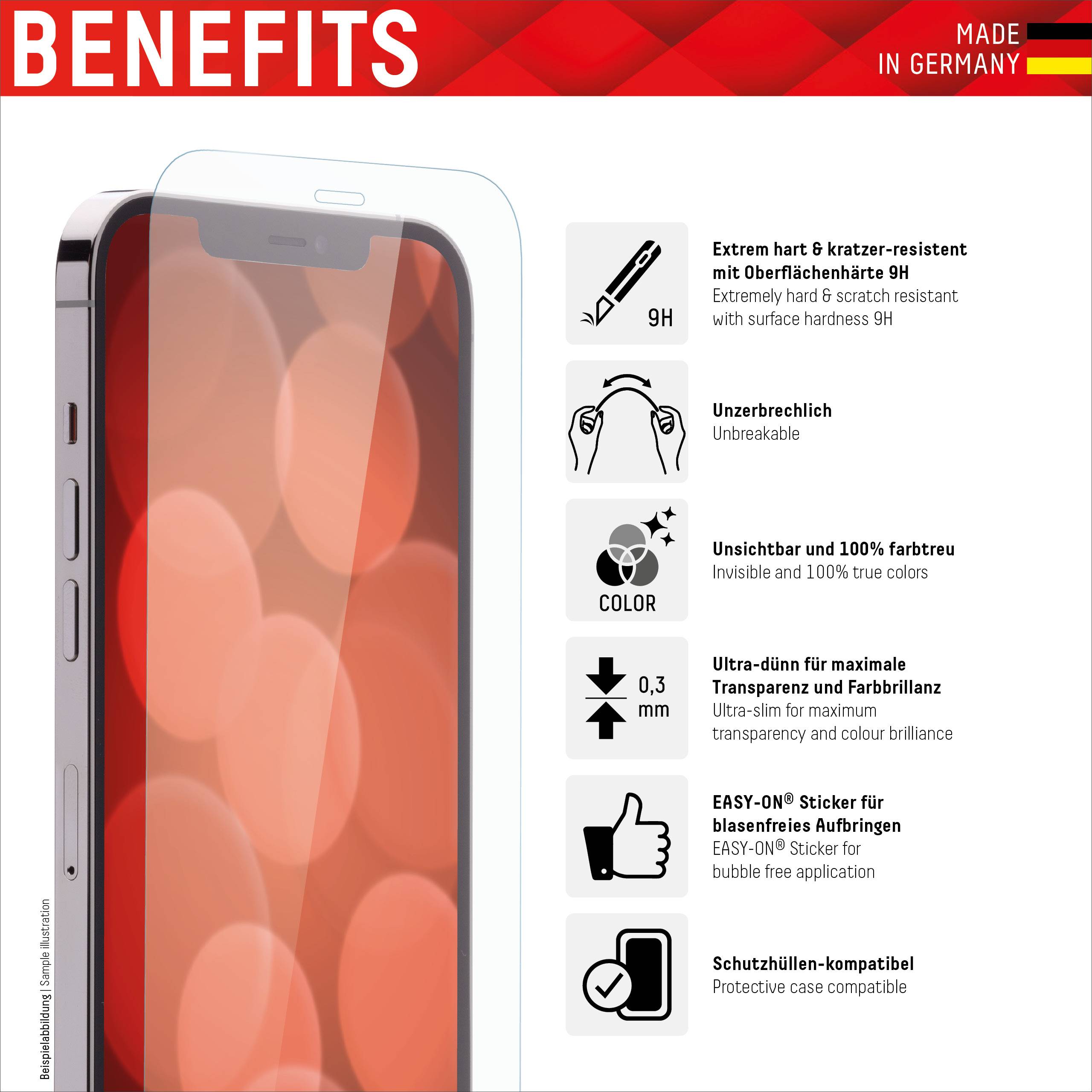 E.V.I. DISPLEX Smart Glass - Bildschirmschutz für Handy - Folie - 6.1" - für Apple iPhone 11, XR (01628)-4