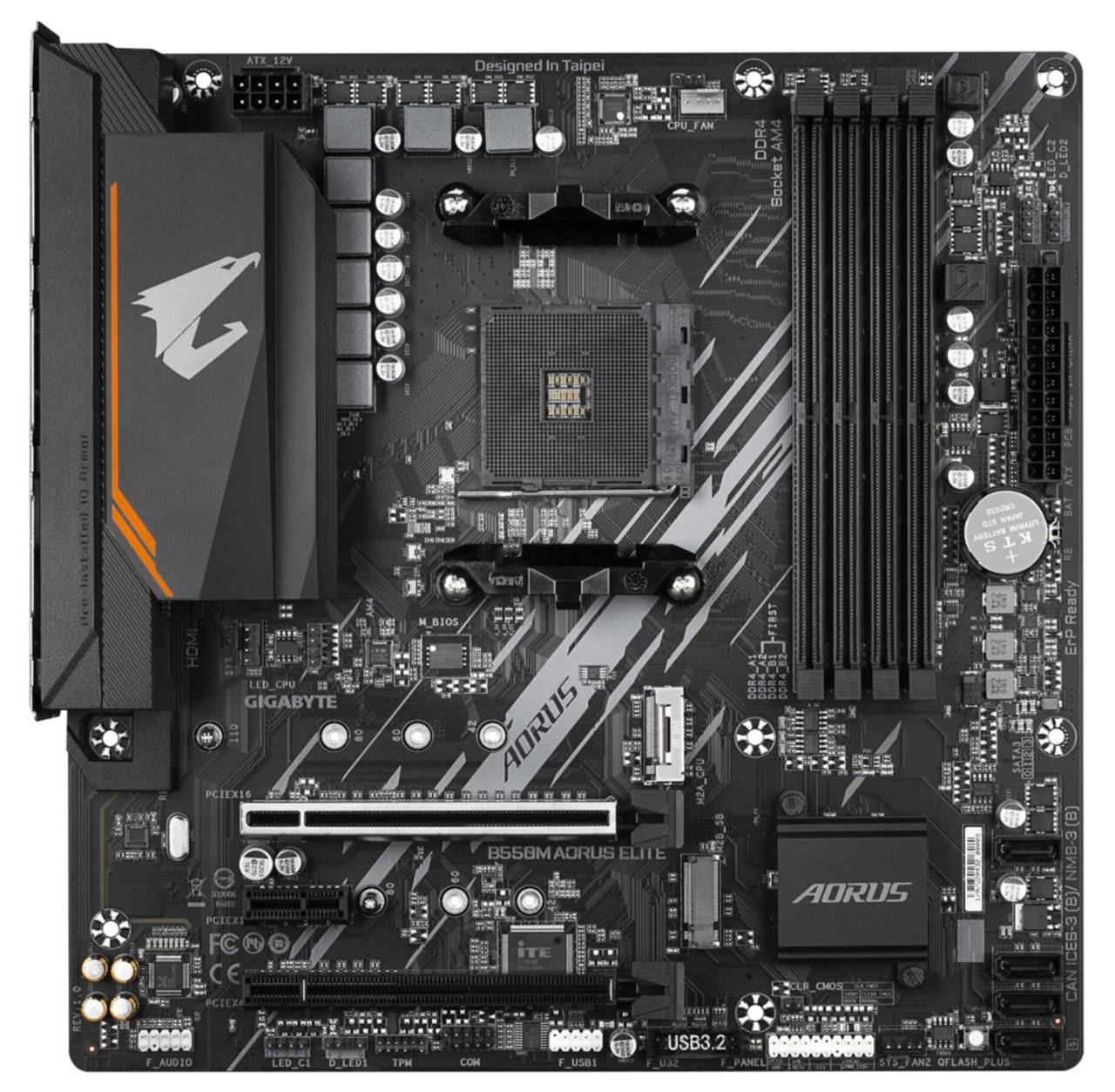 Gigabyte B550M AORUS ELITE AX scheda madre AMD B550 Socket AM4 micro ATX-1