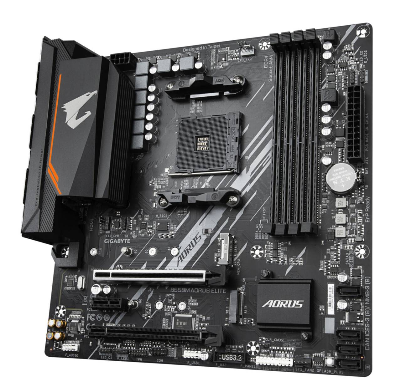 Gigabyte B550M AORUS ELITE AX scheda madre AMD B550 Socket AM4 micro ATX-3
