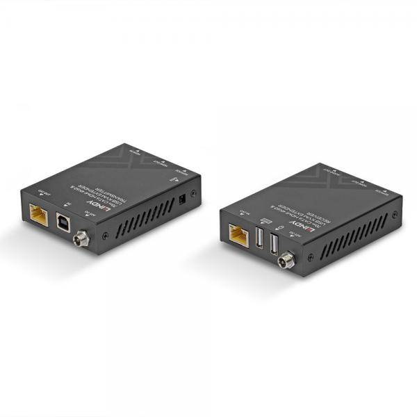 Lindy 39383 estensore KVM Trasmettitore e ricevitore (70m Cat.6 HDMI 4K60, USB & - Audio KVM Extender)-1