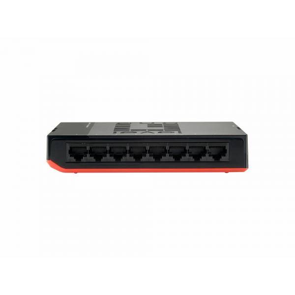 LevelOne GSW-0807 switch di rete Non gestito Gigabit Ethernet (10/100/1000) Nero, Rosso-3