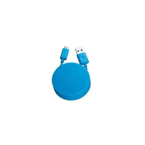 Nokia CA-190CD USB A Micro-USB B Maschio Maschio Ciano cavo USB-1