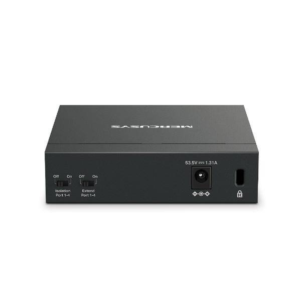 Mercusys MS105GP switch di rete Gigabit Ethernet (10/100/1000) Supporto Power over Ethernet (PoE) Nero-2