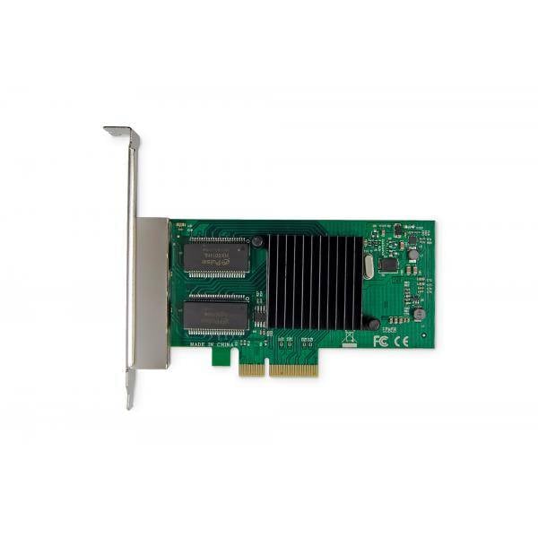 DIGITUS Netzwerkkarte 4Port RJ45 I350 4xRJ454 Anschlüsse-3