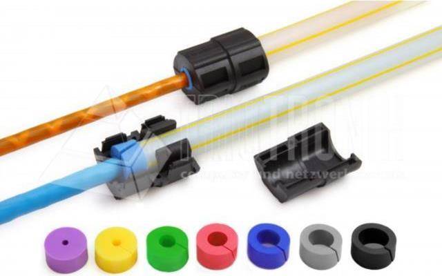 Lightwin Geteilte Einzelzugabdichtung für versch. Kabeldurchmesser, für 14mm Rohre FTTx (DC 14MM SEAL 10-8MM)-0